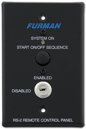 Furman RS-2 Key Switched Remote System Control Panel With Momentary Start On/Off
