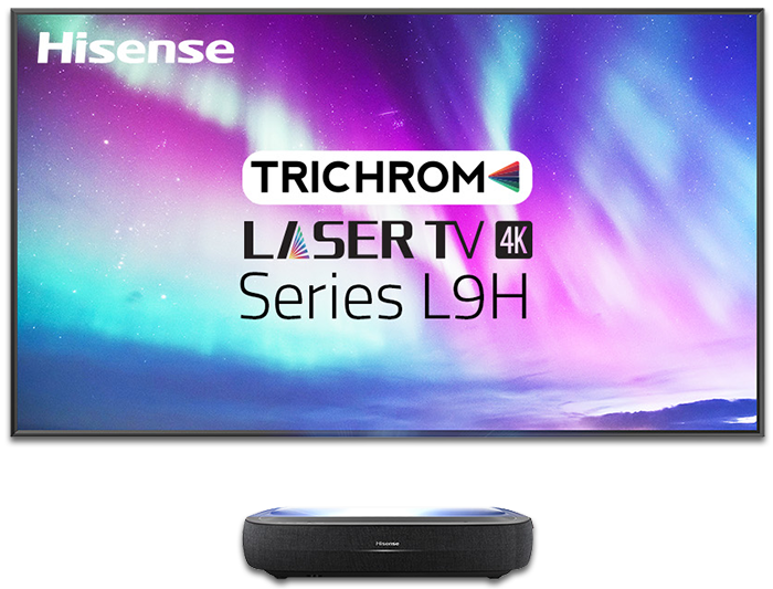 Hisense Series L9H 4K TriChroma Smart Laser TV Projector with ALR Screen