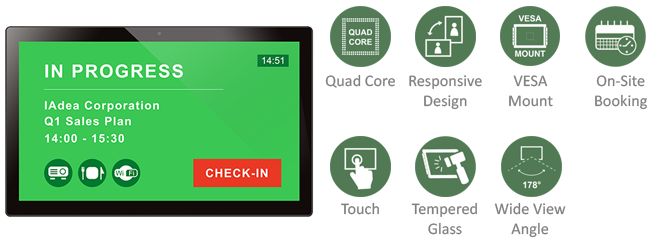 IAdea XDS-2288 21.5" WiFi Capacitive Touch Meeting Room Signboard