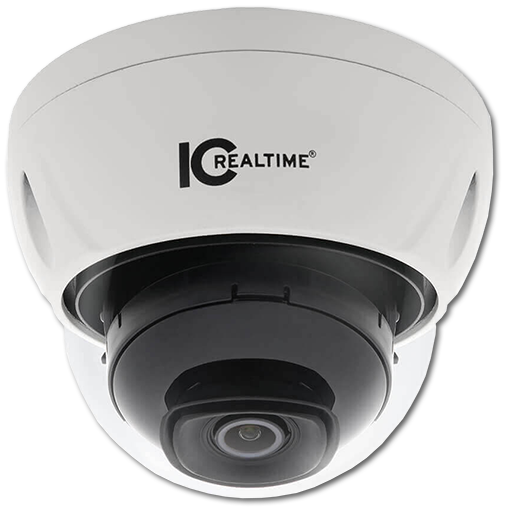 IC Realtime Edge 4MP 2.8mm Lens Outdoor Vandal PoE Dome IP Camera