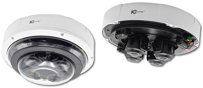 IC Realtime 4 x 2MP 1080P 2.7-12mm Varifocal 4x Vandal Outdoor PoE Dome IP Camera