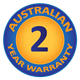 2 Year Australian Warranty