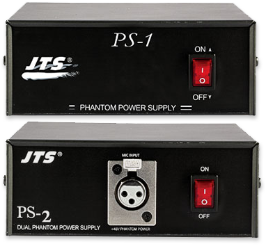 JTS Single / Dual Channel 48V Phantom Power Supply