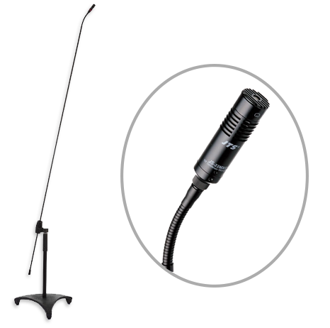 JTS FGM-62T Long Gooseneck Carbon Shaft Mic With Premium Condenser Capsule