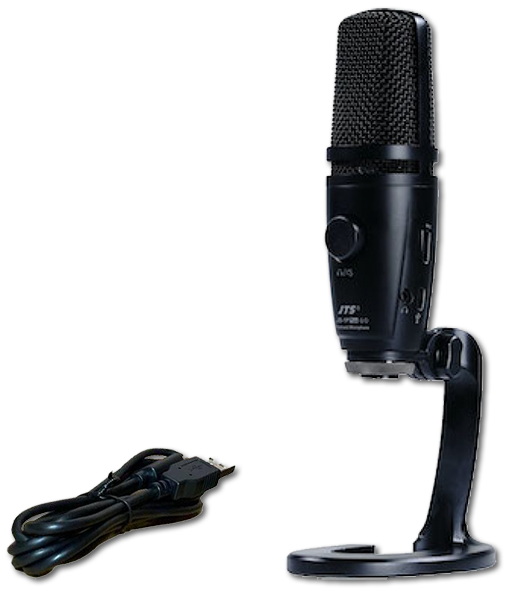 JTS JS-1P Plus Premium Dual Condensor USB Podcast Microphone