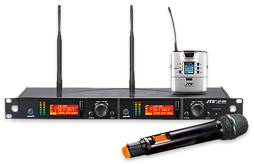 JTS UF-20 2-CH UHF Wireless Handheld System (470-960Mhz)