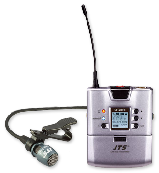 JTS UF-20TB UHF Beltpack Transmitter With Lapel Mic