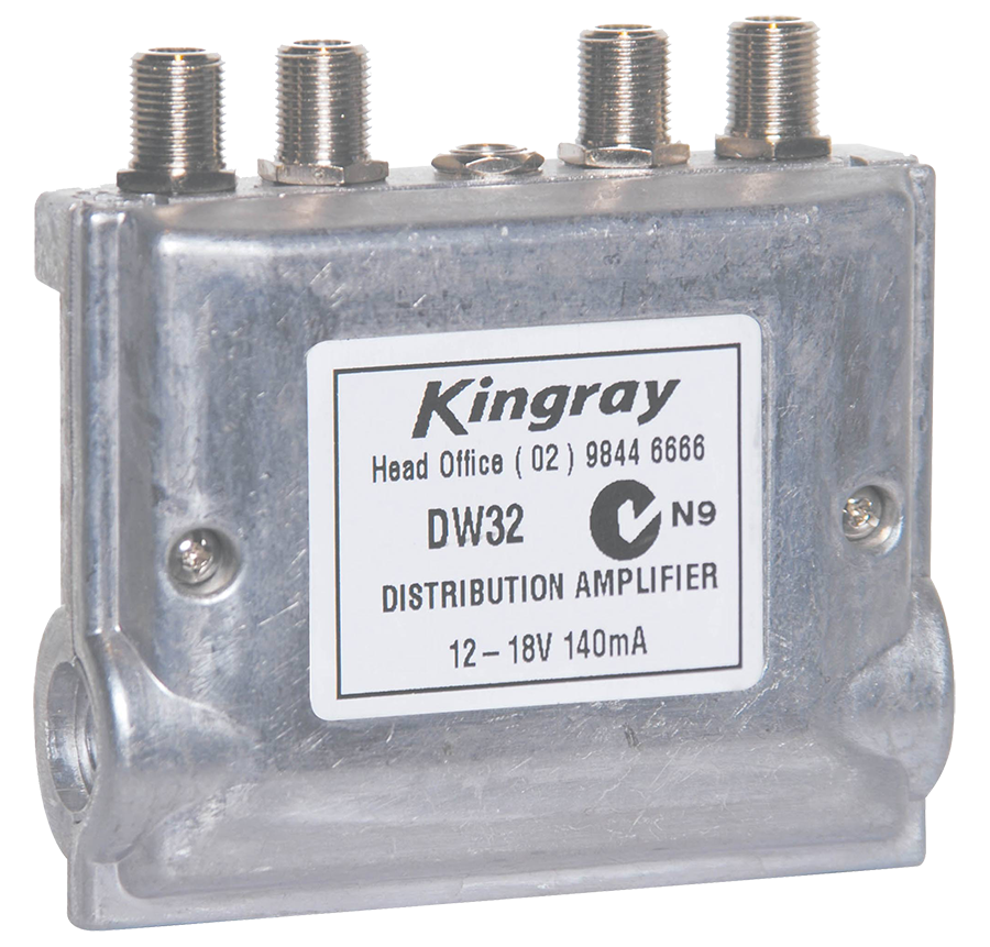 Kingray DW32 F Type MATV Distribution Amplifier