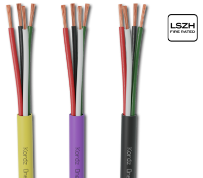 Kordz One Series 14/16AWG 4 Core Speaker Cable