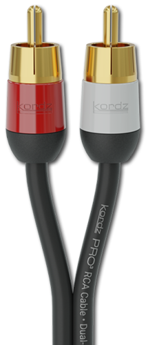 Kordz Pro3 Series 55 ohm Twin RCA Cables