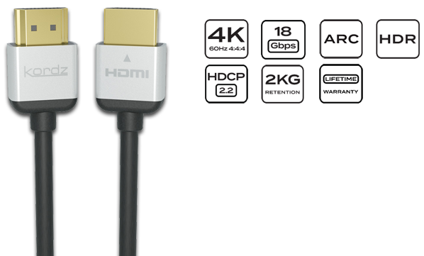 Medical Grade 18G 4K High Speed with High Retention HDMI Cable