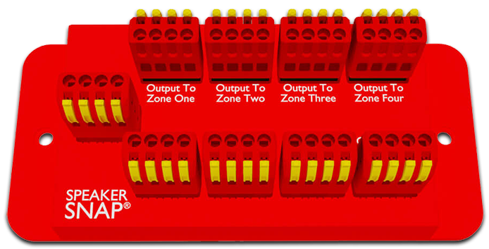 Kordz Speaker Snap Tool-Free 8-Zone Speaker Audio Distribution Hub