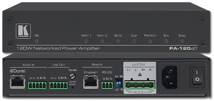 Kramer 120W / 240W Networked Power Amplifier
