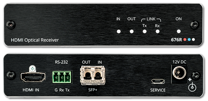 Kramer 676R 4K60 4:4:4 HDMI & RS-232 over Ultra-Reach MM/SM Fiber Receiver