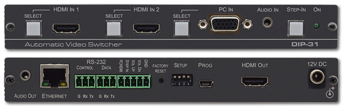 Kramer DIP-31 2 HDMI / 1 VGA To HDMI Output Auto Switcher