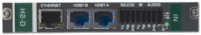 Kramer DTAxrD2-IN2-F34 2-Channel 4K HDR HDMI Over HDBaseT 2.0 DSC Input Card