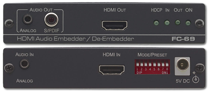 Kramer FC-69 4K60 4:2:0 HDMI Audio Embedder / De-Embedder