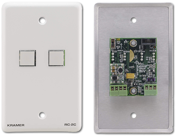 Kramer RC-2C 2-Button Control Keypad with RS-232 & IR