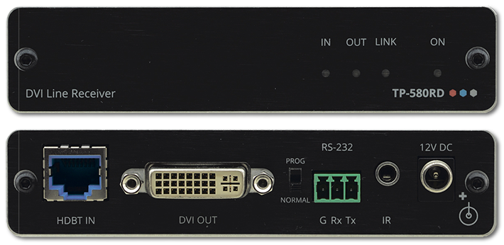 Kramer TP-580RD 4K60 DVI Over HDBaseT Receiver With RS-232 & IR