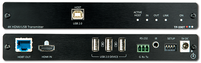 Kramer TP-590T 4K60Hz HDMI Over HDBaseT 2.0 Transmitter w/ USB, RS-232 & IR