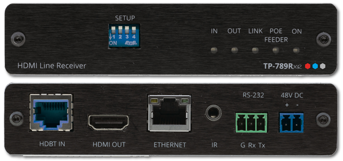 Kramer TP-789Rxr 4K60 4:2:0 HDMI With Ethernet, IR, RS-232 over HDBaseT PoE Receiver