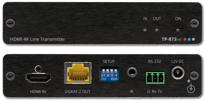 Kramer TP-873XR 4K60 4:4:4 HDR HDMI With IR, RS-232 over DGKat 2.0 PoC Transmitter (50m)