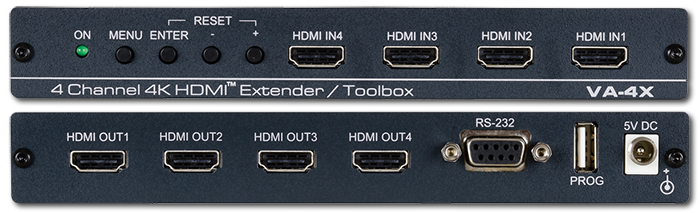 Kramer VA-4X 4-Channel 4K60 4:4:4 HDMI Extender