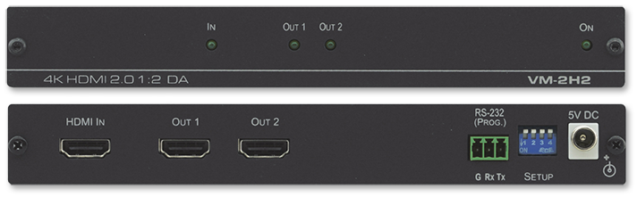 Kramer VM-2H2 1:2 4K60 HDR HDMI Distribution Amplifier