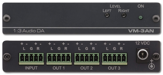 Kramer VM-3AN 1:3 Balanced Stereo Audio Distribution Amplifier