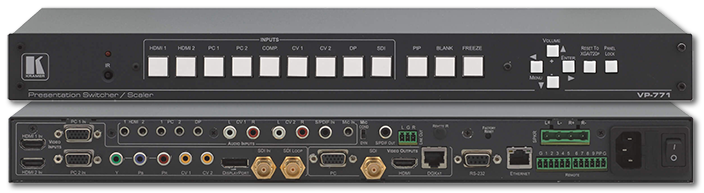 Kramer VP-771 9-Input ProScale Presentation Switcher / Scaler with Speaker Outputs