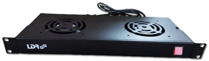 LDR 2-Way 1RU Rackmountable Fan Kit With Power Switch