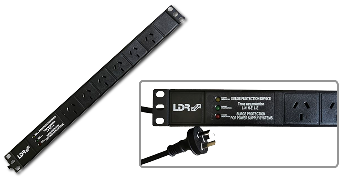 LDR 6/8/10-Outlet 10A 1RU Power Distribution Unit