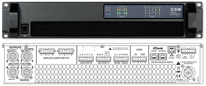 Linea Research 44C Series 4-Channel Installation Amplifier with DSP