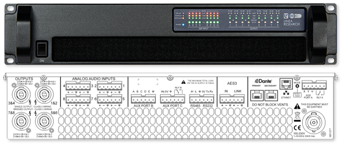 Linea Research 88C Series 8-Channel Installation Amplifier with DSP