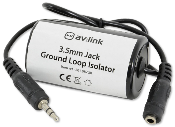 Lithe Audio LI-01589 3.5mm Jack Ground Loop Isolator