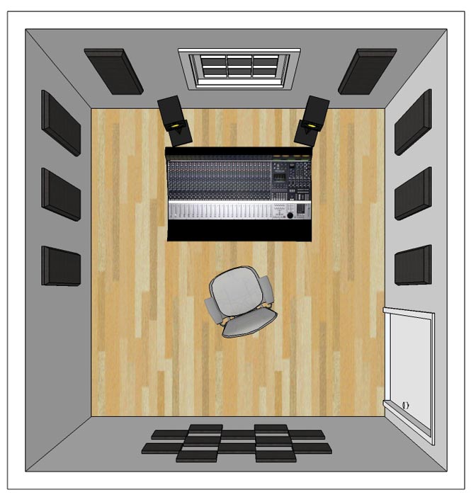 8 x 10 ft. Studio Layout