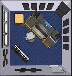 11 x 12 ft. Offset Studio Layout