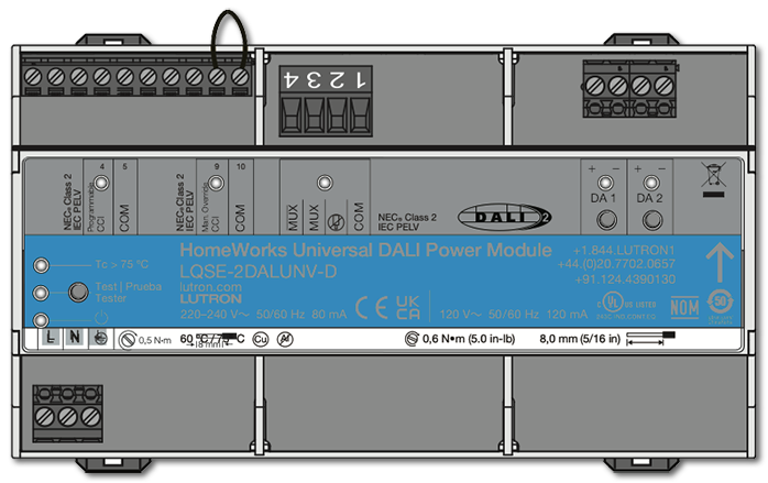 lutron homeworks dali module