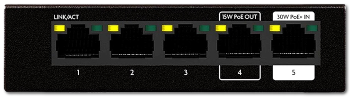 Luxul SW-100-05PD 5-Port Gigabit Multi-Mount Switch