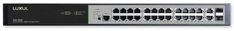 Luxul XMS-2624P 26-Port / 24 PoE+ Gigabit Managed Switch