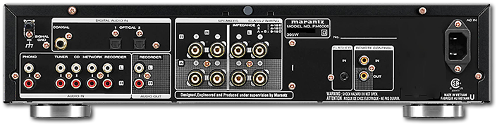 Marantz PM6006 2 x 45W Integrated Amplifier rear view