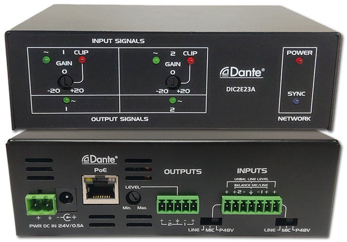 McLelland 2-Ch Analogue To Dante Converter