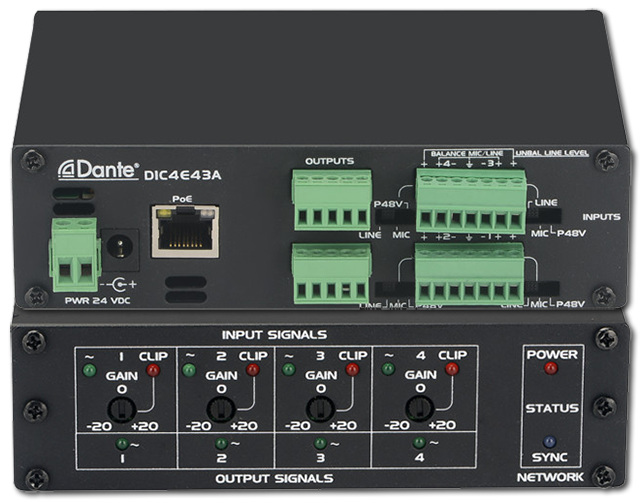 McLelland 4-Channel Dante To Analogue Converter