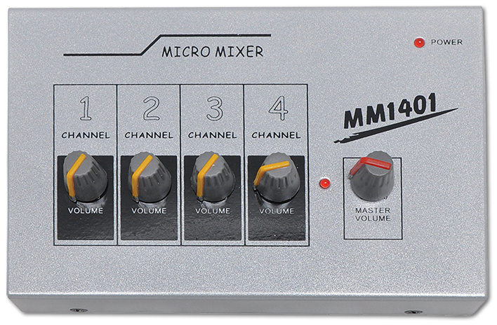 Micro Mixer MM1401 4 Input Microphone Mixer