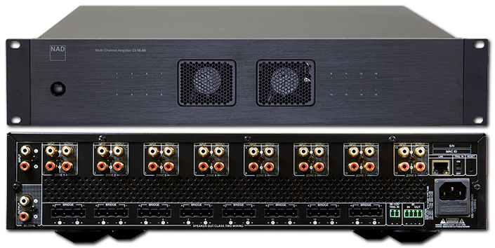 NAD CI 16-60 DSP 16-Channel Multi-Zone Power Amplifier