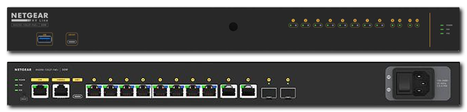 Netgear AV Line M4250-10G2XF-PoE 8x1G PoE 240W Managed Switch with 2x1G and 2xSFP