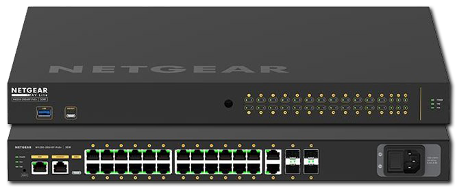 Netgear AV Line M4250-26G4XF-PoE 24x1G PoE 480W Managed Switch with 2x1G and 4xSFP