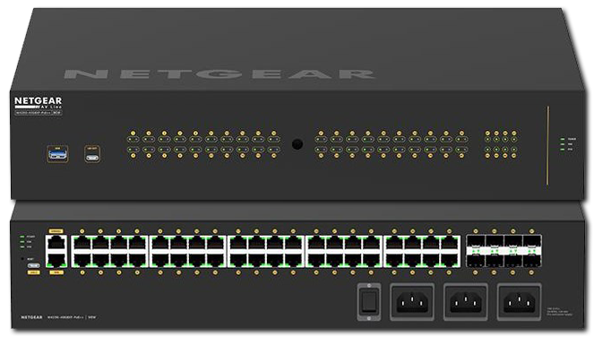 Netgear AV Line M4250-40G8XF-PoE 40x1G Ultra90 PoE 802.3bt 2880W Managed Switch with 8xSFP