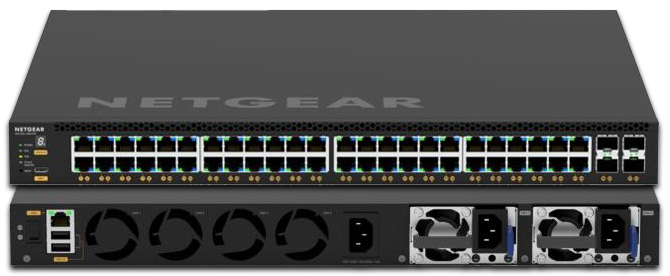 Netgear M4350-48G4XF 48-Port PoE Gigabit L3 Stackable Managed Switch with 4x 10GSFP