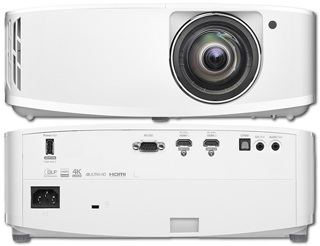 Optoma GT2160HDR 4K HDR10 240Hz Short Throw Gaming DLP Projector